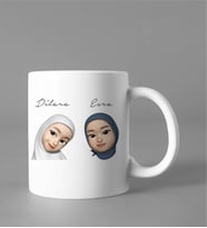 Emoji Kız Arkadaş Kupası Kişiye Özel