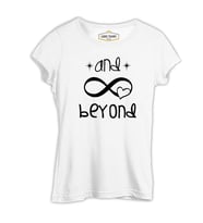 And Beyond Beyaz Kadın Tshirt