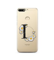 Papatya Harf Tasarım Süper Şeffaf Silikon Telefon Kılıfı Huawei Honor 7c-Y7 (201