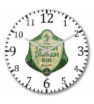 Harry Potter The  Green Dragon Duvar Saati Bombeli Gercek Cam
