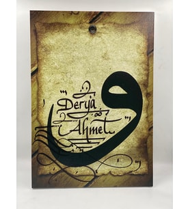 35x50 Vav Harfli Tuval Tablo