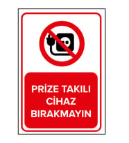 MIGNATIS - Prize Takılı Cihaz Bırakmayın Levhası - Sac Malzeme 50x70cm