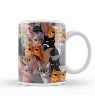 Kediler Lotsa Cats Kupa Bardak Porselen