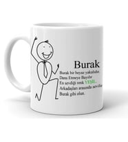 Kişiye Özel Karikatür Beyaz Bardak