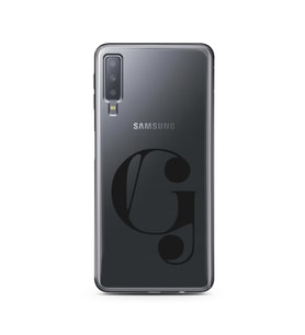 Samsung A7 (2018) Harf Tasarımlı Telefon Kılıfı G-Harfi 