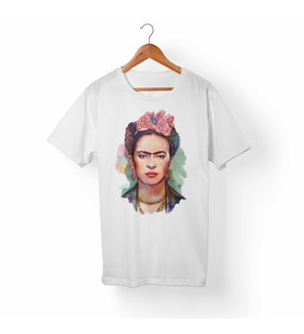 Frida Kahlo Beyaz Tişört