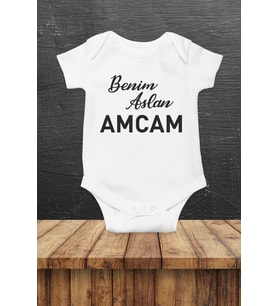 Benim Aslan Amcam Baskılı Bebek Body Zıbın