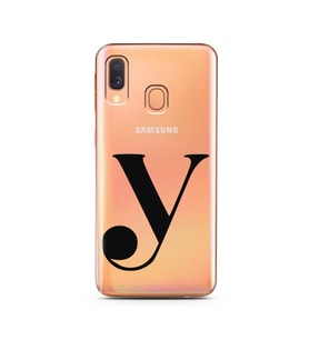 Samsung A40 Harf Tasarımlı Telefon Kılıfı Y-Harfi 