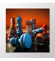 Arty Tablo Satranç Taşları Tablo (Karışık)