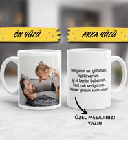 Kişiye Özel Babalar Günü Hediyesi Babaya Hediye Fotoğraflı ve Yazılı Resimli Kupa Bardak Sevgiliye Hediye Anneye Babaya Ablaya Abiye Kız Kardeşe Erkek Kardeşe Arkadaşa Sevgiliye Hediye Yıl Dönümü Doğum Günü Hediyesi