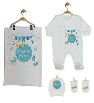 Pia Baby Gl 1905-03 İsme Özel Battaniyeli Tulum Seti