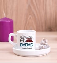 Dünyanın En İyi Babası Concept Türk Kahvesi Fincanı