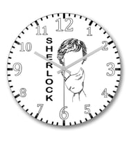 Sherlock4 Duvar Saati Bombeli Gercek Cam