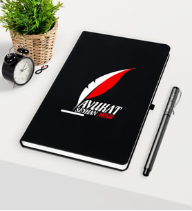 BK Gift Kişiye Özel Avukat Temalı Siyah Defter Kalem Seti - 8