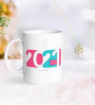 BK Gift Kişiye Özel 2024 Mutlu Yıllar Kupa ve Kar Tanesi Kolye-6 (Model 1)