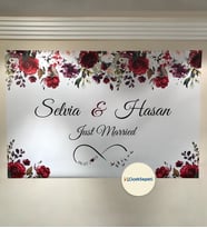 100x70cm Söz, Nişan, Kına Gecesi, Düğün İçin Kişiye Özel Branda Afiş Arka Fon