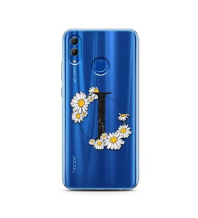 Papatya Harf Tasarım Süper Şeffaf Silikon Telefon Kılıfı Huawei Honor 10 Lite I-