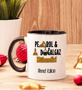Petrol Ve Doğalgaz Mühendisine Hediye Renkli Kupa Bardak