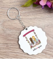 Best Friends Salıncak Tasarım Ahşap Anahtarlık