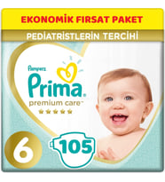 Prima Premium Care Bebek Bezi Beden:6 (13+Kg) Extra Large 105 Adet Ekonomik Fırsat Pk