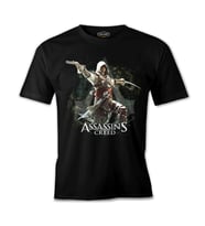 Assassin's Creed 3 Siyah Erkek Tshirt