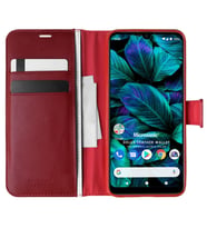 Microsonic General Mobile GM 20 Kılıf Delux Leather Wallet Kırmızı