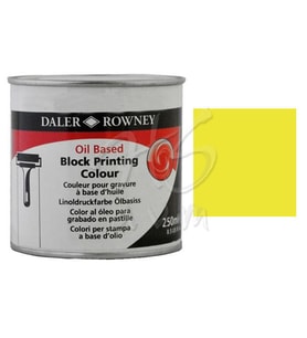 Daler Rowney Oil Based Block Printing 250ml 607 Brilliant Yellow