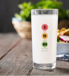 BK Gift Kişiye Özel Renkli Baskılı Bad Good Excellent Rakı Bardağı-1 (Beyaz)