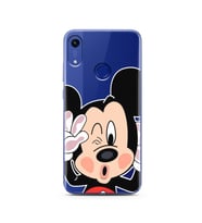 Mickey Tasarımlı Süper Şeffaf Silikon Telefon Kılıfı Huawei Honor 8A