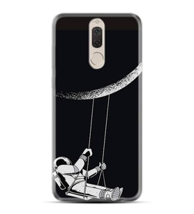 Kılıfland Huawei Mate 10 Lite Kılıf Silikon Resimli Kapak Moon Astronaut Stok 519