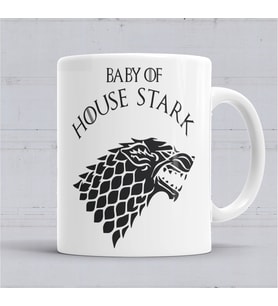 Game Of Thrones Baby Of House Stark Kupa Bardak Porselen