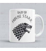 Game Of Thrones Baby Of House Stark Kupa Bardak Porselen