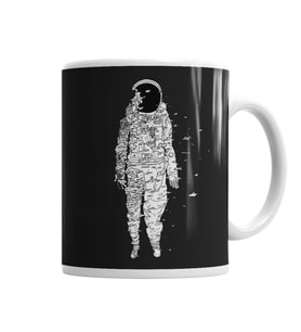 Astronauta Kupa Bardak Porselen