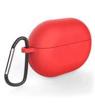 Microsonic Huawei FreeBuds Pro Mat Silikon Kılıf Kırmızı