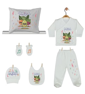 Pia Baby Gl 1903-08 İsme Özel Yastık Zıbın Set