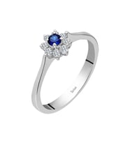 Sirius Safir ve Pırlanta Taşlı Anturaj Yüzük 0704R0040