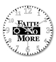 Faith No More Duvar Saati Bombeli Gercek Cam