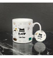 Katip Kupa Bardak ve Anahtarlık Set