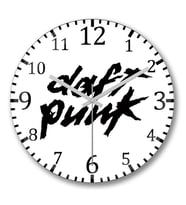 Daft Punk 04 Duvar Saati Bombeli Gercek Cam