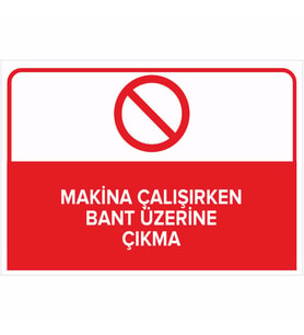 MIGNATIS - Makine Çalışırken Bant Üzerine Çıkma Levhası - Sac Malzeme 50x70cm