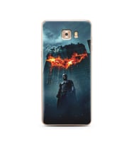 Batman Tasarım Süper Şeffaf Silikon Telefon Kılıfı Samsung C9 