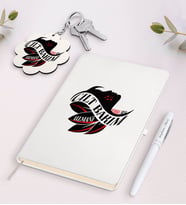 BK Gift Kişiye Özel Cilt Bakım Uzmanı Beyaz Defter Kalem ve Anahtarlık Hediye Seti-2 (Model 1)