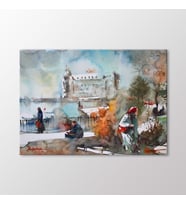 Arty Tablo Suluboya Haydarpaşa Garı Tablo (Karışık)