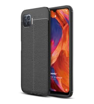 Microsonic Oppo A73 Kılıf Deri Dokulu Silikon Siyah