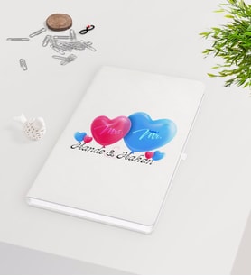 BK Gift Kişiye Özel Sevgililer Günü Beyaz Defter-4