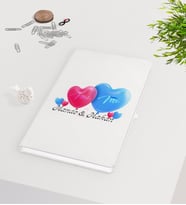 BK Gift Kişiye Özel Sevgililer Günü Beyaz Defter-4