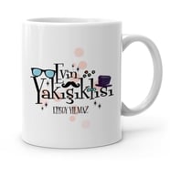 BK Gift Kişiye Özel Evin Yakışıklısı Beyaz Kupa Bardak  3