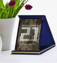 BK Gift Kişiye Özel Bedelli Askerlik Lacivert Plaket  2
