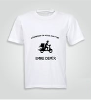 Kişiye Özel Kurye Baskılı Tshirt