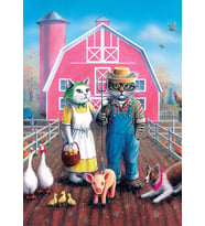 Art Puzzle Kedi Çiftliği 260 Parça Puzzle